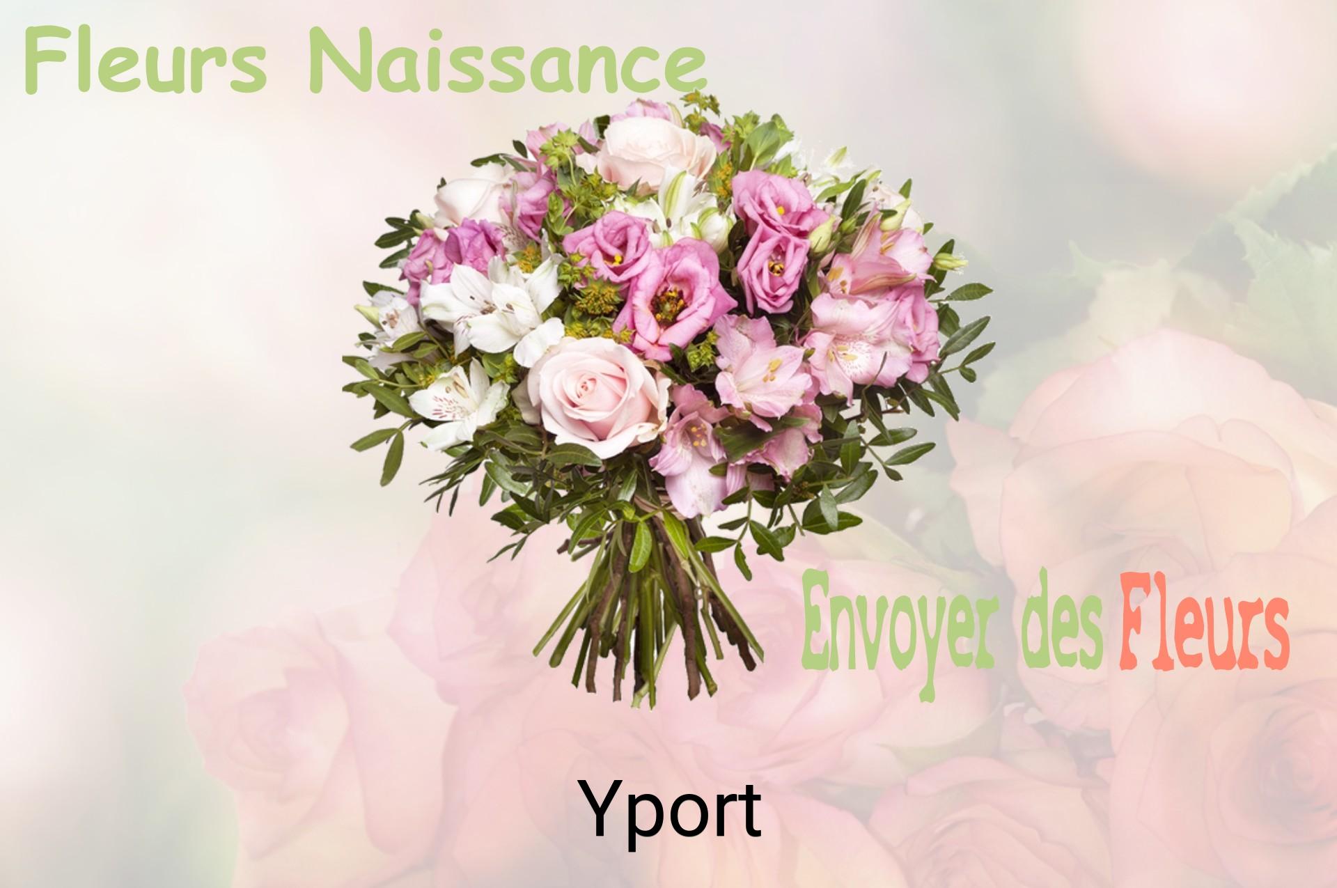 Bouquet de fleurs de naissance livré à Yport