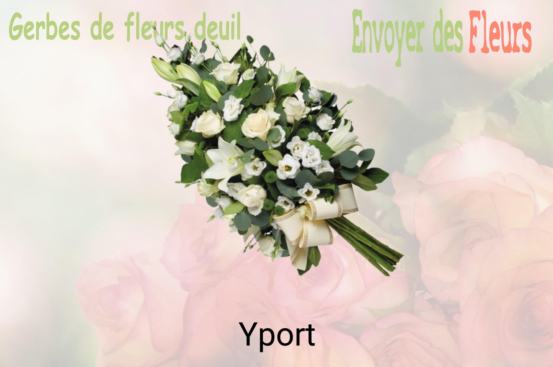 Gerbe de fleurs de deuil livrée à Yport